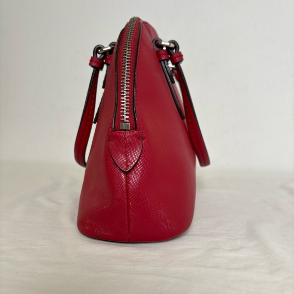 COACH Peyton F32582 Mini Dome Crossbody Bag Red - Picture 13 of 15